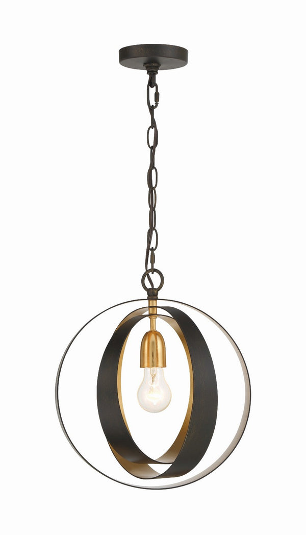 Lana 12'' One Light Mini Chandelier, English Bronze / Antique Gold Alt 5.jpg