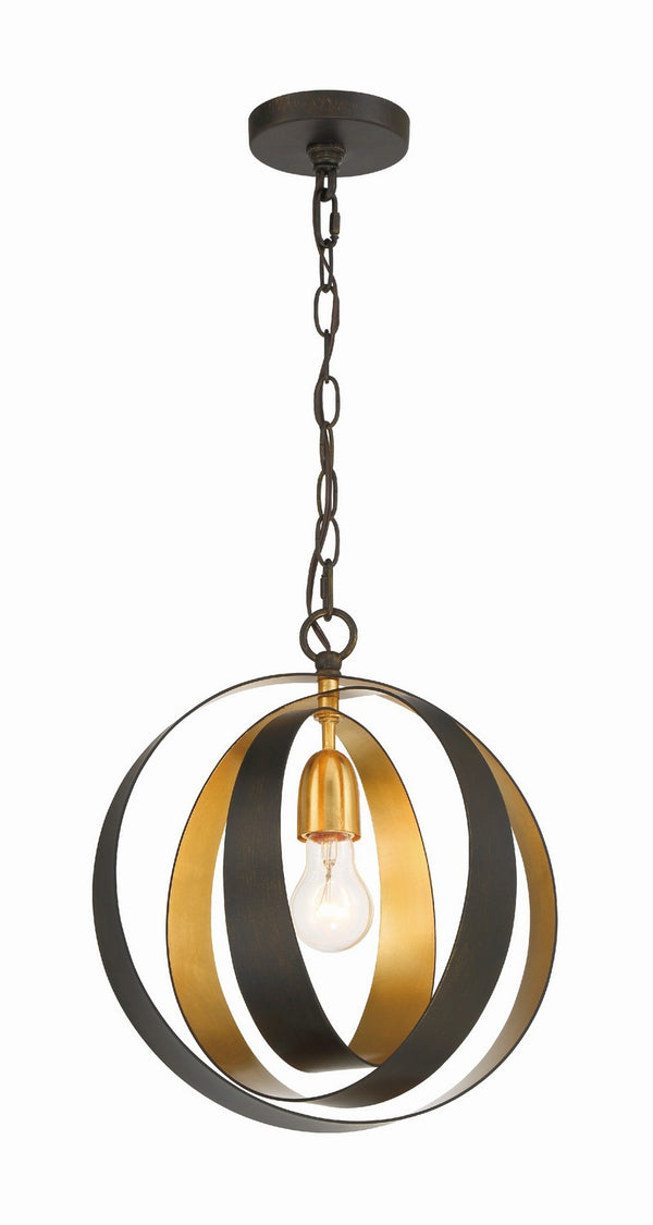 Lana 12'' One Light Mini Chandelier, English Bronze / Antique Gold - Main Product Image.jpg