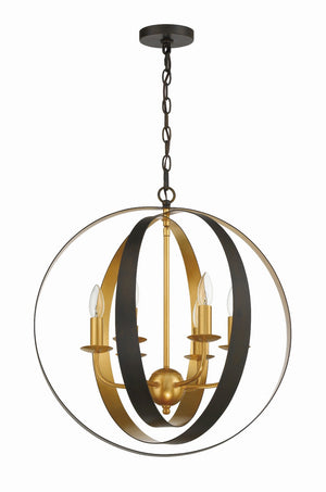 Lana 21'' Six Light Chandelier, English Bronze / Antique Gold Alt 4.jpg