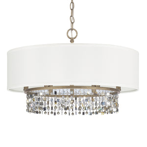 Kalei 24" Six Light Pendant, Brushed Gold