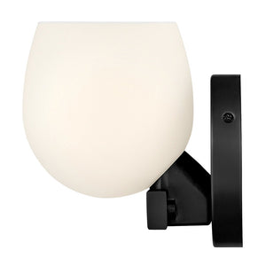 Crux 5" One Light Small Sconce, Black