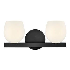 Crux 15" Two Lights Small Vanity, Black