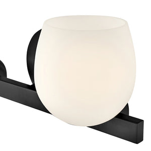 Crux 15" Two Lights Small Vanity, Black