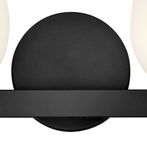 Crux 15" Two Lights Small Vanity, Black