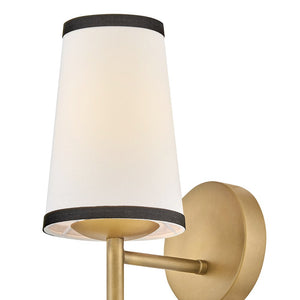 Gauge 5" One Light Medium Sconce, Lacquered Brass