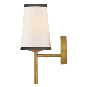 Gauge 5" One Light Medium Sconce, Lacquered Brass