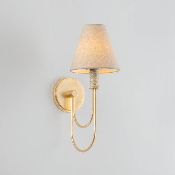 Eldara 6" One Light Wall Sconce, Vintage Gold Leaf