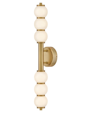 Trigo 6" Large LED Sconce, Lacquered Brass