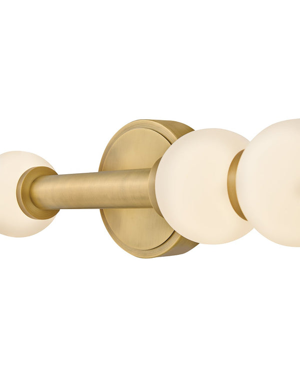 Trigo 6" Large LED Sconce, Lacquered Brass