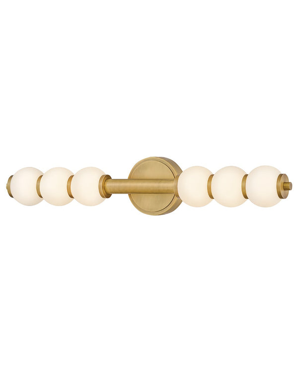 Trigo 6" Large LED Sconce, Lacquered Brass