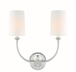 Sylvain 15.5'' Two Light Wall Sconce, Polished Nickel - Main Product Image.jpg