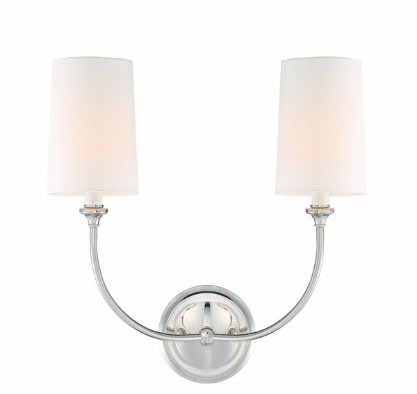 Sylvain 15.5'' Two Light Wall Sconce, Polished Nickel - Main Product Image.jpg