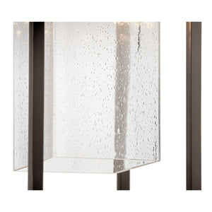 Burtrum 21" One Light Outdoor Hanging Light, Clear Seeded Glass / Olde Bronze