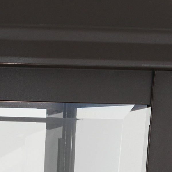 Caldwell 7" One Light Outdoor Wall Light, Clear Glass / Olde Bronze