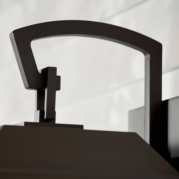 Caldwell 13" Three Lights Outdoor Wall Light, Clear Glass / Olde Bronze