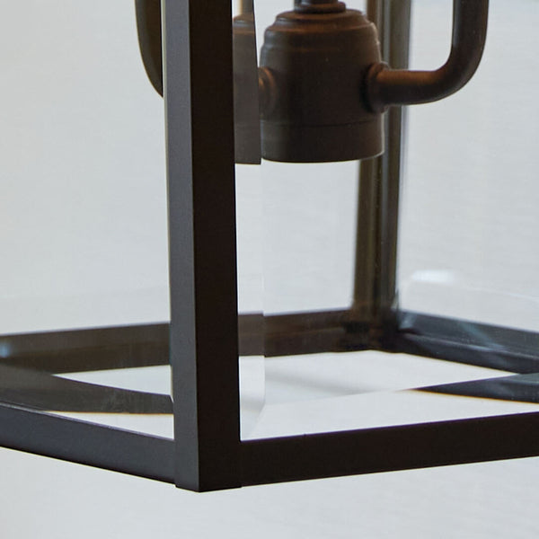 Caldwell 13" Three Lights Outdoor Wall Light, Clear Glass / Olde Bronze