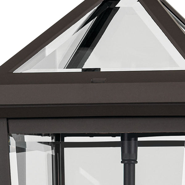 Hudson 19" Two Lights Outdoor Wall Light, Clear Glass / Olde Bronze