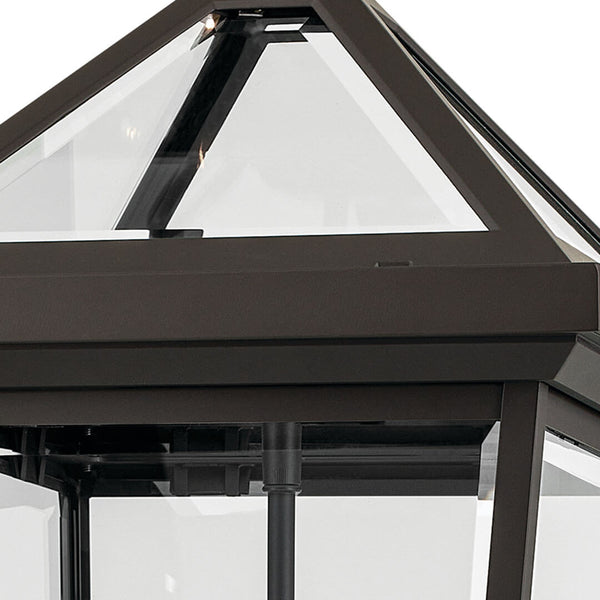 Hudson 26" Two Lights Outdoor Wall Light, Clear Glass / Olde Bronze