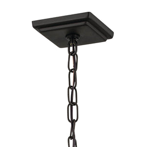 Hudson 26" Two Lights Outdoor Hanging Light, Clear Glass / Olde Bronze
