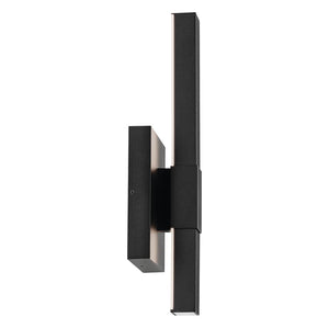 Nyx 16" LED Outdoor Wall Light, Textured Black