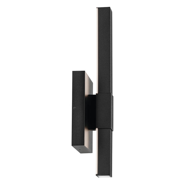 Nyx 16" LED Outdoor Wall Light, Textured Black
