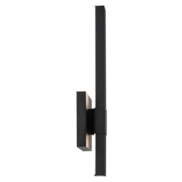 Nyx 22" LED Outdoor Wall Light, Textured Black