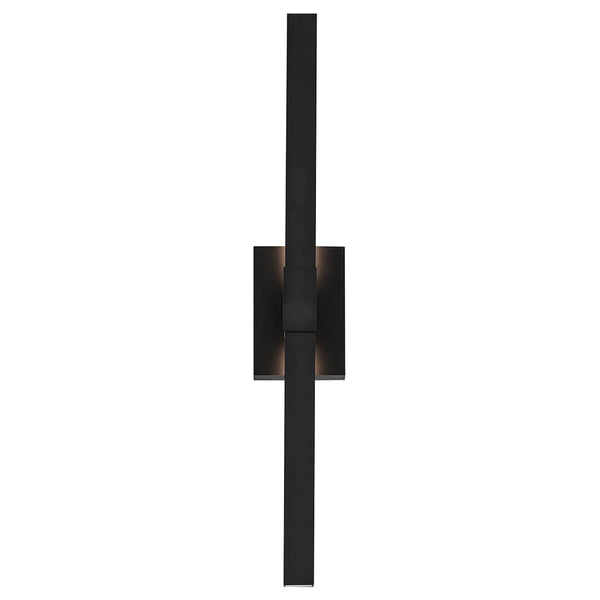 Nyx 30" LED Outdoor Wall Light, Textured Black