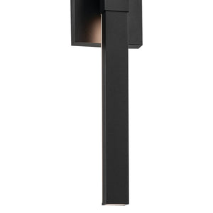 Nyx 30" LED Outdoor Wall Light, Textured Black