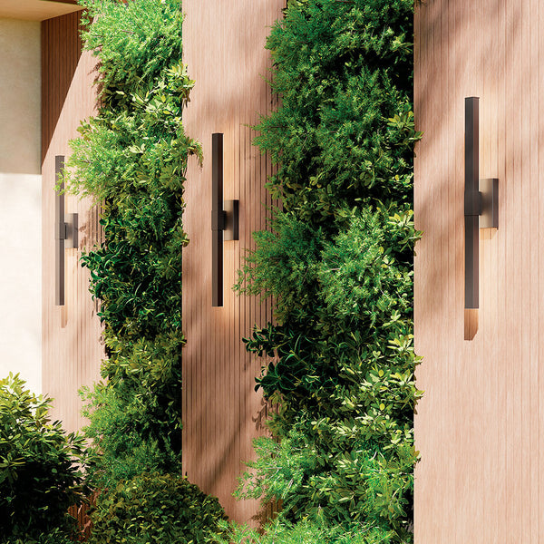 Nyx 30" LED Outdoor Wall Light, Textured Black