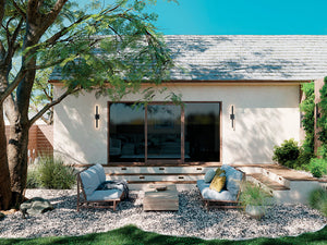 Nyx 30" LED Outdoor Wall Light, Textured Black