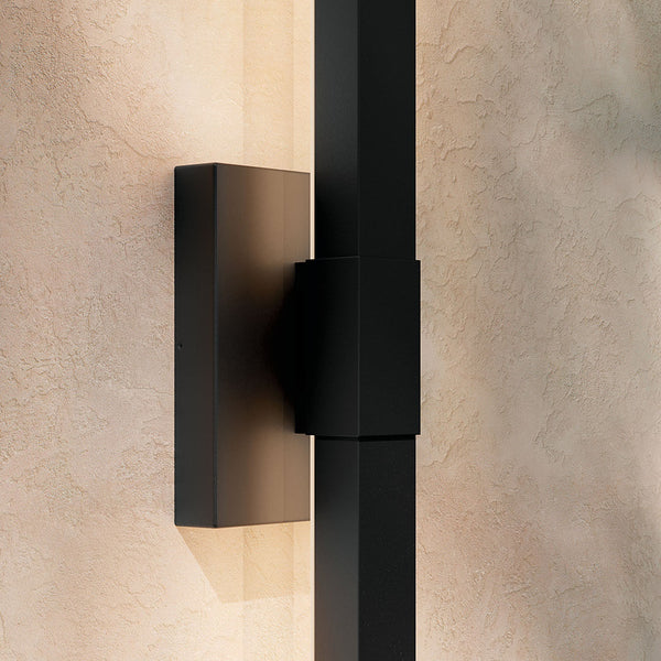 Nyx 30" LED Outdoor Wall Light, Textured Black