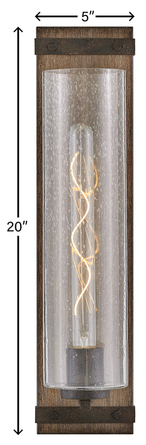 Cipher 5" One Light Large Vanity, Sequoia