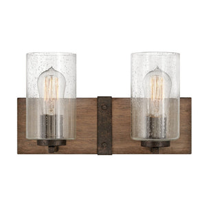 Cipher 14" Two Lights Small Vanity, Sequoia