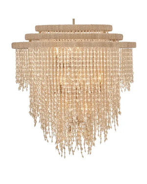 Freya 36" Seventeen Light Chandelier, Burnished Gold