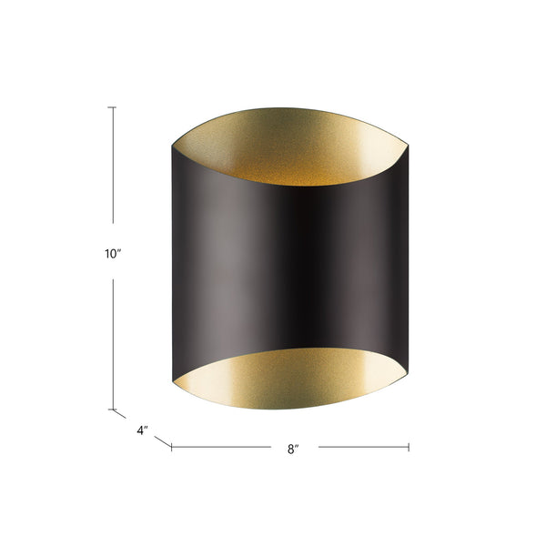 Cohen 8" LED Wall Sconce, Black