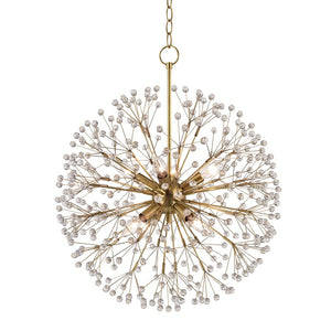 Fenael 20" Eight Lights Chandelier, Aged Brass