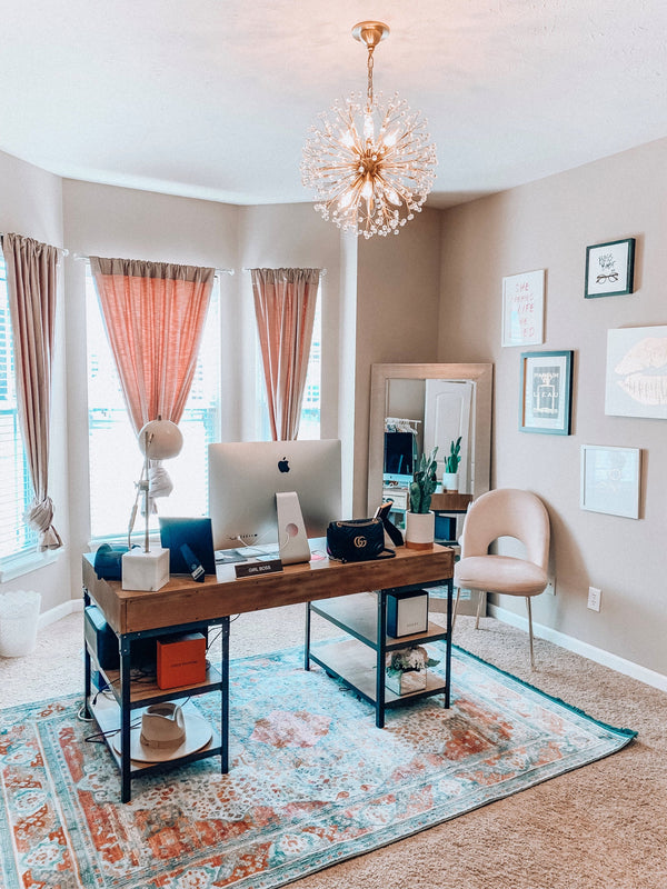 Fenael 20" Eight Lights Chandelier, Aged Brass