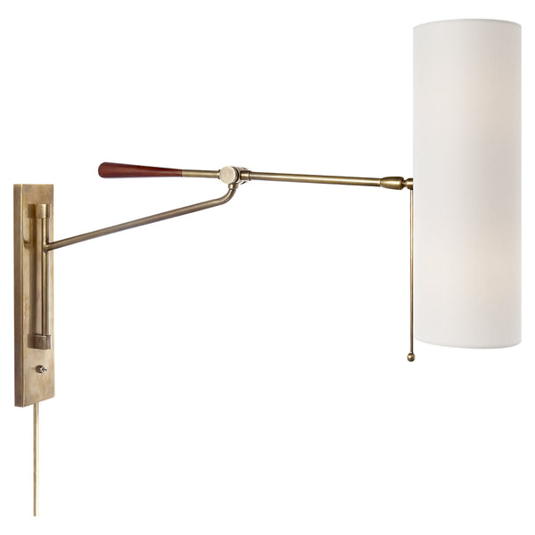 Frankfort 5.5" Two Light Wall Sconce, Hand-Rubbed Antique Brass