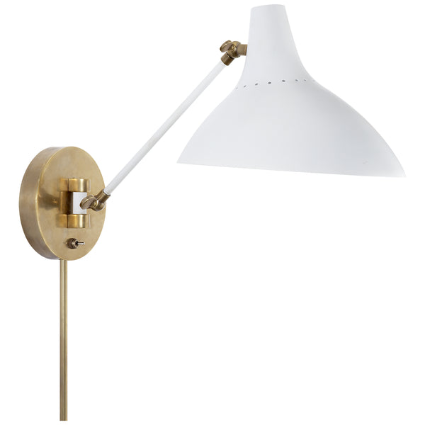 Charlton 9.25" One Light Wall Sconce, Plaster White