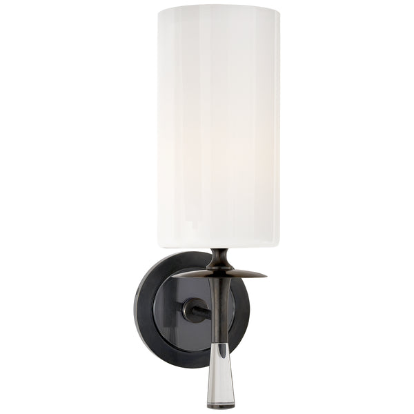 Drunmore 4.5" One Light Wall Sconce, Bronze with Crystal