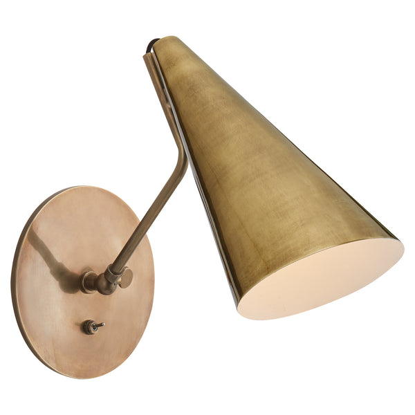 Clemente 6.25" One Light Wall Sconce, Hand-Rubbed Antique Brass