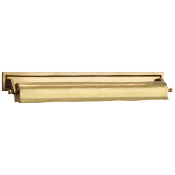 Library Picture Light 23.5" Two Light Picture Light, Hand-Rubbed Antique Brass