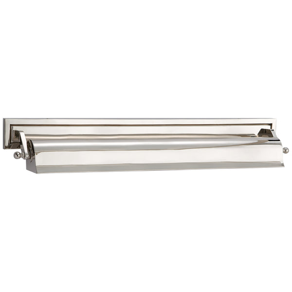 Library Picture Light 23.5" Two Light Picture Light, Polished Nickel
