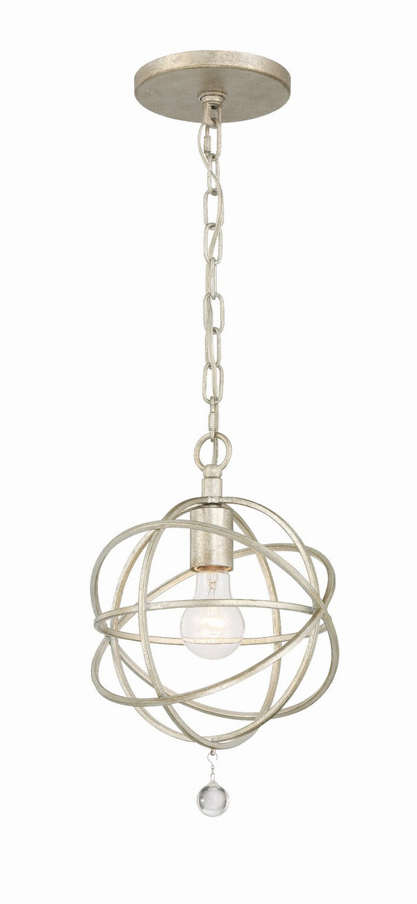 Soleil 9'' One Light Pendant, Antique Silver - Main Product Image.jpg
