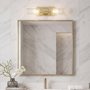 Century 18" Two Lights Bath Vanity Light, Satin Gold