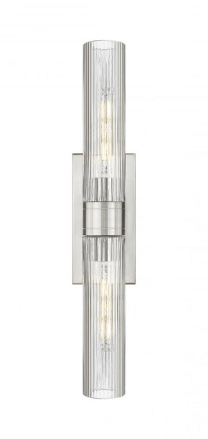 Century 24" Two Lights Bath Vanity Light, Satin Nickel