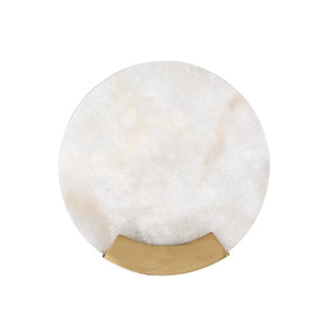 Elvra 7" One Light Sconce, Aged Brass