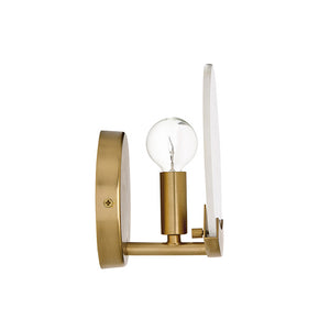 Elvra 7" One Light Sconce, Aged Brass