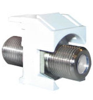 adorne® ACNRFCW1 Video F-Connector, White