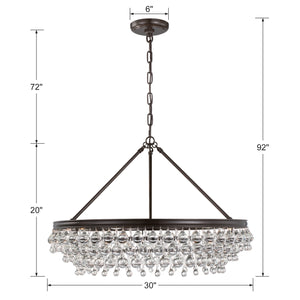 Bauble 30'' Six Light Chandelier, Bronze - Alternate Product Image 3.jpg